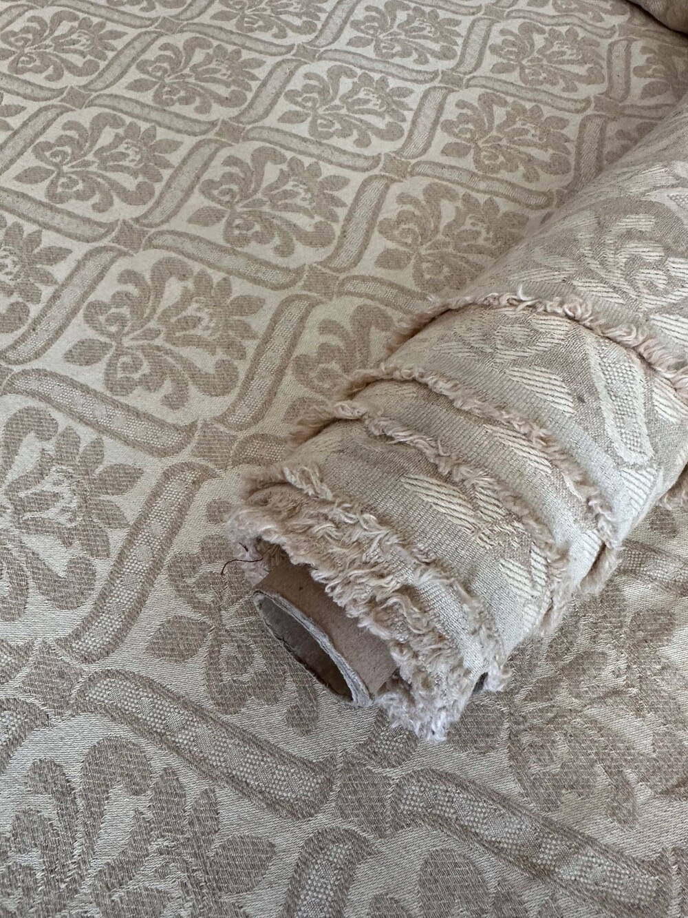 Upholstery Drapery Damask Ornament Cotton 54" Fabric